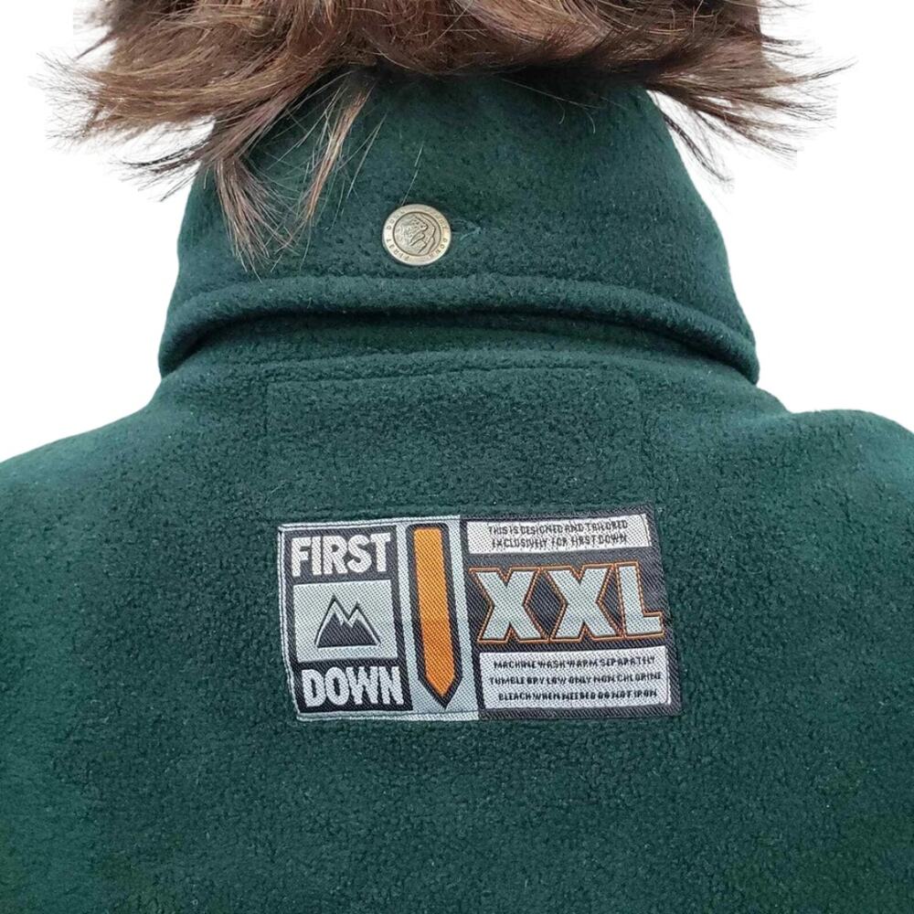 First Down Half Zip Packable Hood Pullover Fleece… - image 14